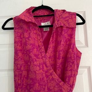 Vivi Silk Pink Midi Dress